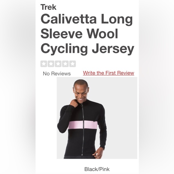 Trek Calivetti Cycling Merino Wool Full Zip Jersey in Men’s XS, Brand New - Picture 5 of 13